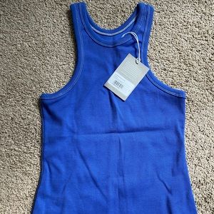 Everlane Ribbed Cutaway Tank NEW, Size Small